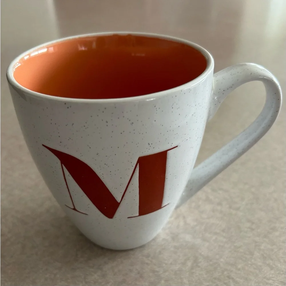M initial mug, dishwasher and microwave safe - Picture 1 of 4